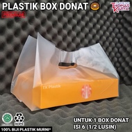 Plastik Bento 4 Sekat isi 50 Kantong Dove muat Box Nasi 18x18 + Dus Snack Ultah Syukuran Ulang Tahun