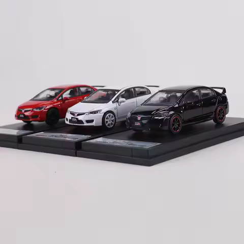 DCT 1:64 Honda Civic Type-R Sedan FD2 Alloy Model Car