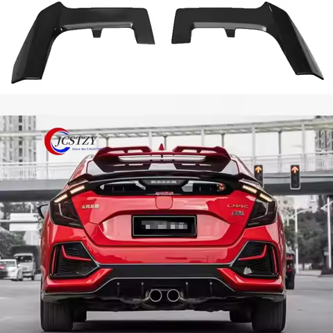 For Honda hatchback Civic FK7 2016-2021 Bodykit Car Rear Roof Trunk Lid Spoiler Wings ABS Plastic Ex