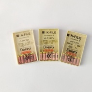 Kfile dentsply size 06 21mm 25mm 31 mm dental kfiles size 6/ k file dentsply