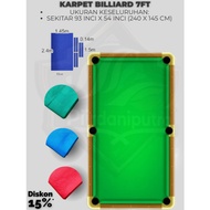 Billiard Carpet Fabric Material 8-9ft Laken Billiyard 8-9ft