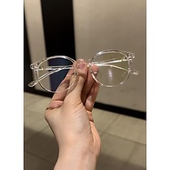Kính Mắt tròn gọng nhựa dẻo nhẹ trong suốt