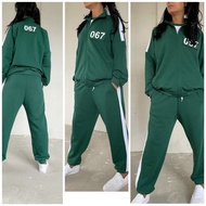HIJAU COSTUME CLOTHES GREEN GAMESQUID 456 FOR KIDS AND ADULTS