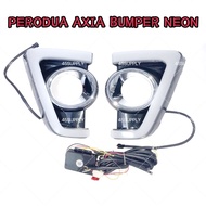 PERODUA AXIA BUMPER NEON LIGHT BAR+SIGNAL SET BUMPER NEON LIGHT+BAR PERODUA AXIA WITH SIGNAL FOR LAM