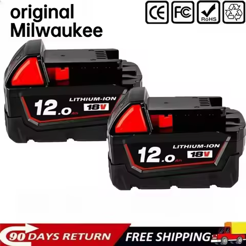 Original Milwaukee Batteries M18B5 XC Lithium Battery 18v 6.0/12.0 battery For Milwaukee M12 3.0/5.0