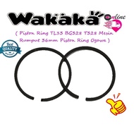 Piston Ring TL33 BG328 T328 Mesin Rumput 36mm Piston Ring Ogawa