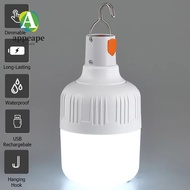 APPEAPE Rechargeable LED Light Bulb, 6500K White Light 80W Hanging LED Bulb,  Touch Switch Hanging H