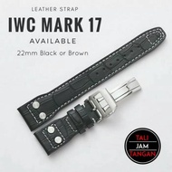 Terlaris!! Tali Jam Tangan IWC Mark 17 22mm Kulit Asli Import