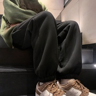 500G Heavy Fleece Lining Pants Men's Winter Thickened Casual Sweatpants Outer Wear Warm Sweatpants L