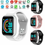 Y68 Waterproof Bluetooth Smart Watch Blood Pressure Fitness Tracker Heart Rate Monitor Smartwatch Smartphone Universal