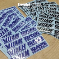 🔥ReadyStock🔥 Volk Rays Sticker for TE37  Rim 14-17 inch MG3, PERODUA, PROTON, MYVI, HONDA, TOYOTA, DAIHATSU