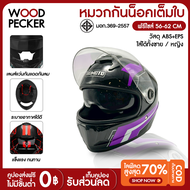 NEW หมวกกันน็อดเต็มใบ AXK ดำเงา ออกแบบกระจก 2 ชั้น Helmet Motorcycle - มอเตอร์ไซค์