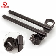 Black Silver CNC Rised Riser Clip on 37 41 43 45 47 48 50 51 52 53 MM Motorcycle Handlebar Clip-on o