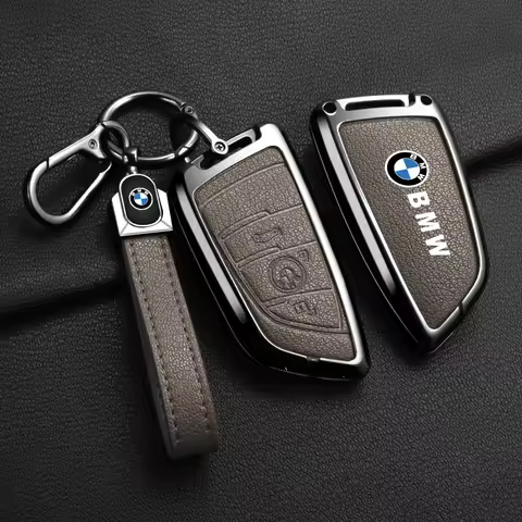 Leather Car Remote key Case for BMW X1 X3 X5 X6 Series 1 2 5 7 8 F15 F16 E70 E53 E39 F10 F30 G30 G20