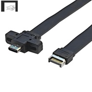 Connectors USB 3.2 Front Panel Extension Cable,GEN2x2 Baffle Cable TYPE-E to Chassis Type-C Front C 