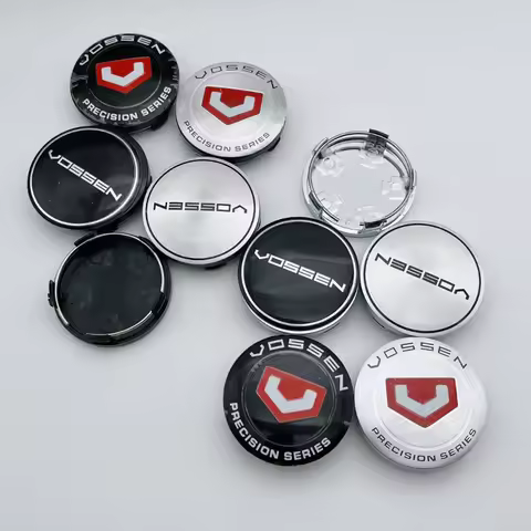 4pcs O.D 60MM / I.D 56MM Vossen Logo Emblem Car Wheel Center Caps Wheels Hub Rim Hubcaps Centre Cove