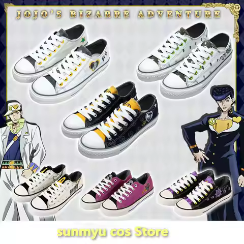 JoJo Bizarre Adventures Bruno Giorno Yoshikage Kishibe Josuke Joutarou Cosplay Shoes Girls Boys Casu