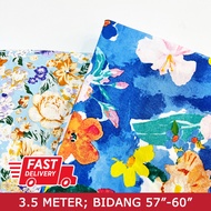 [READY STOCK] Kain Pasang Cotton English Bunga Rose Flower Design Poplin Fabric DDD
