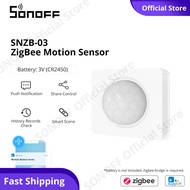 SONOFF SNZB-03 ZigBee Motion Sensor Smart Motion Detector 110° View Field eWeLink APP Control Wireless Sensor for Smart Security System Work with SONOFF Zigbee Bridge