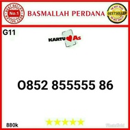 Nomor Cantik As Telkomsel 4G 5G Panca 55555 0852 855555 86 Gn11