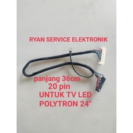 24 INCH POLYTRON LED TV LVDS Flex Cable
