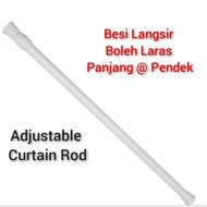 Adjustable Curtain Rod Metal Multifunction Rod Langsir Boleh Laras