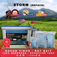 [REPACK 500G] BASF STORM RACUN TIKUS RODENTICIDE - MY AGRICULTURE ( POISON UBAT MICE RAT BAIT UMPAN 