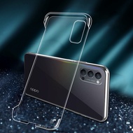 Transparent borderless shell, suitable For OPPO Reno 2 5 6 7 4 Pro transparent mobile phone case OPPO K9 A55 A93 A93S K9X A72 R17 A11X borderless drop-proof ultra-thin PC hard case