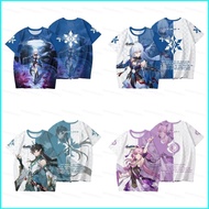 GN Jingliu Fu Xuan Imbibitor Lunae Cosplay Summer T-Shirt - Short Sleeve