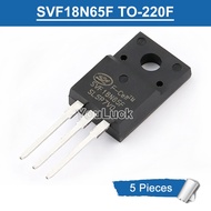 5pcs SVF18N65F TO-220F 18A/650V N-Channel MOSFET Transistor New Original