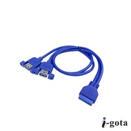 CX USB Cable 3.0 Head Transmission I 20pin Host Panel With Keyhole 50cm 20 Female 19