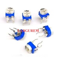 Trimpot vr 500ohm, 1k, 2k, 5k, 10k, 20k, 50k, 100k