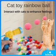 It is a toy that allows you to interact and bond with your cat Cat Toys Colorful Plush Balls Silent 