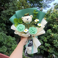 Buket Boneka TNI - Buket Boneka Wisuda - Buket Boneka Murah - Ruby Green