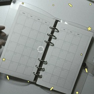 Loose Leaf Paper A6 6 Holes monthly study planner