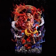 One piece Gift one piece GK Burn Wind Wano Country Fudo Mingwang Luffy Statue Doll Decoration Boxed Figure Model Shipped within 48 Hours GOSE