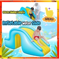 ✻Inflatable Water Slide For Swimming Pool Kids Water Park Play Recreation Outdoor Pool Gelongsor Air Kolam Mandi Anak✡