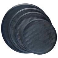 UD 10" 12" 14" 16" 18" Reusable Plastic Bilao Round Food Tray Serving Tray Storage Tray Black Bilao