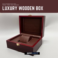 New Quality Premium Wooden Watch Box 1 Slot GIft Box