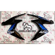 FRONT SIDE FAIRINGS (GLOSSY BLK/BLU) FOR CLICK 125 2020