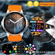 V5 Smart Watch 2025 Round Screen Flashlight Bluetooth Call Sports Watch Smart Watch