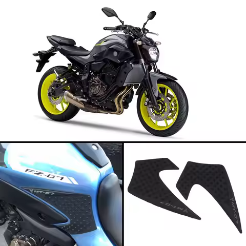 Motorcycle Fuel Tank Pad For Yamaha FZ07 MT-07 MTT690 MTT690P-AB Non-slip Sticker Side Fuel Tank Pad
