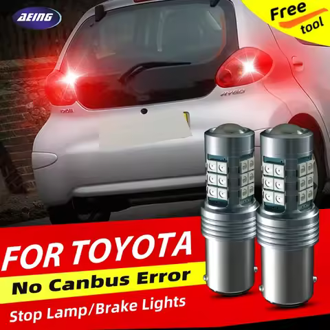 2pcs LED Brake Stop Light Blub P21/5W For Toyota Auris E18 Avensis T22 T25 Aygo B1 Corolla E120 E130