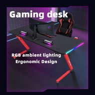 Atmosphere Light Gaming Desk Computer Gaming Desk Desktop Home Gaming Desk Combination RGB Atmospher