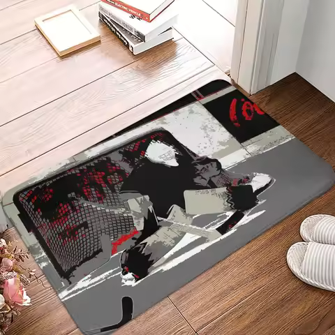 Sport Bedroom Mat Goal Stopper Ice Hockey Goalie Rug Home Doormat Kitchen Carpet Outdoor