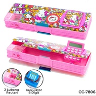 Character Magnetic Pencil Case + Calculator Pencil Case Calculator