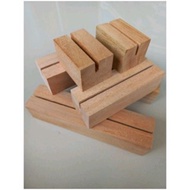 WOOD HOLDER CARD 3x3x15 CM