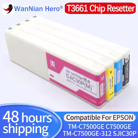 300ML SJIC30P 30P Compatible For Epson TM-C7500G TM-C7500GE TM-C7500GE-312 Label printer SJIC30P ink