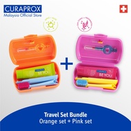 CURAPROX Be You Travel Set Bundle (Aloe + Gin Tonic & Persimmon) - Made in Switzerland
