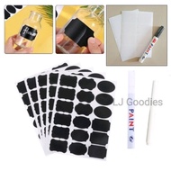 Sticker Rempah DIY / Spice Sticker DIY / DIY Chalkboard Label + Paint Marker / Blank Sticker / Stick